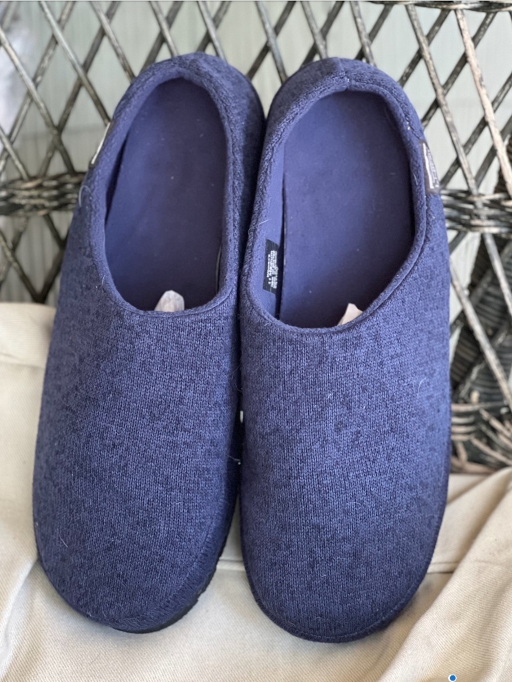 LL Bean Sweater Fleece Scuff Slipper - size 11